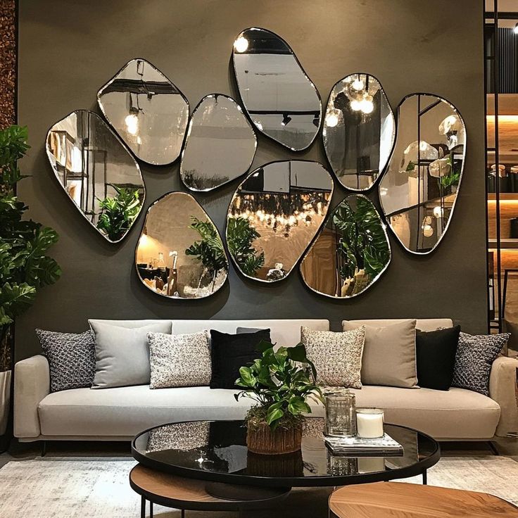 آینه چند تکه دکوراتیو