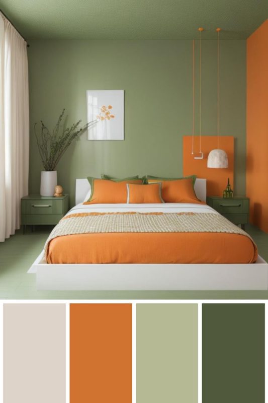 پالت رنگی اتاق خواب