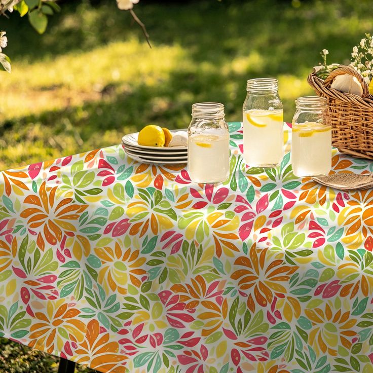 چیدمان میز پذیرایی تابستانی