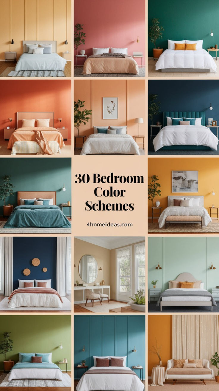 ترکیب رنگ های مناسب برای اتاق خواب