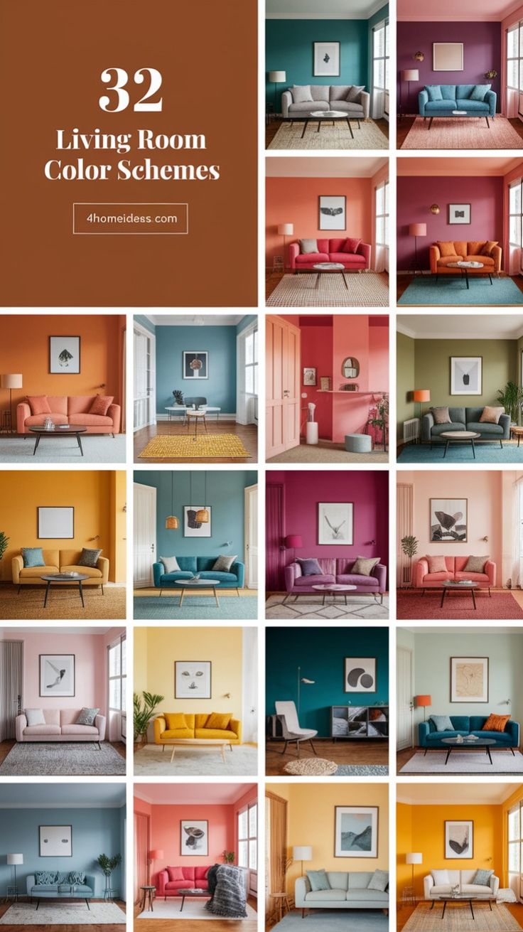 رنگ بندی اتاق نشیمن