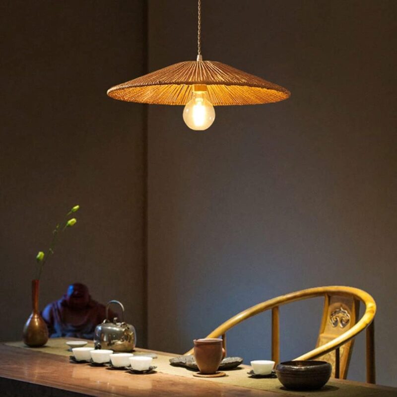 خرید لوستر حصیری