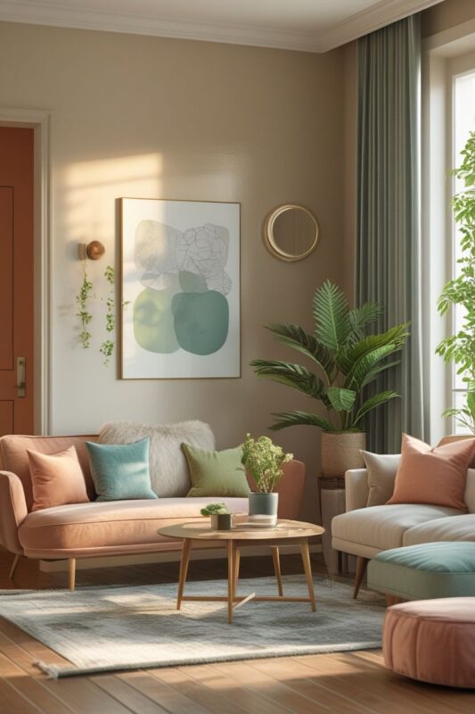 ترکیب رنگ بژ با رنگ نسکافه ای