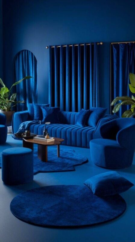 آبی درباری در دکوراسیون