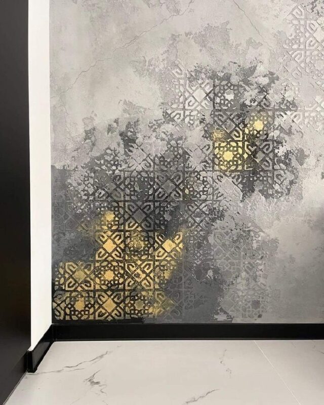 پتینه کاری با ورقه طلای