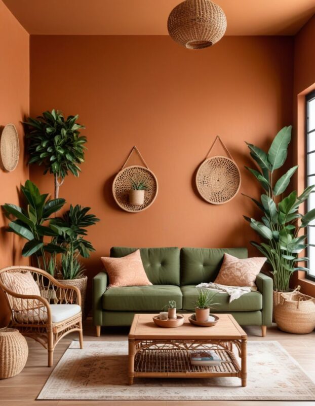 استفاده از رنگ های گرم و طبیعی در دکوراسیون خانه