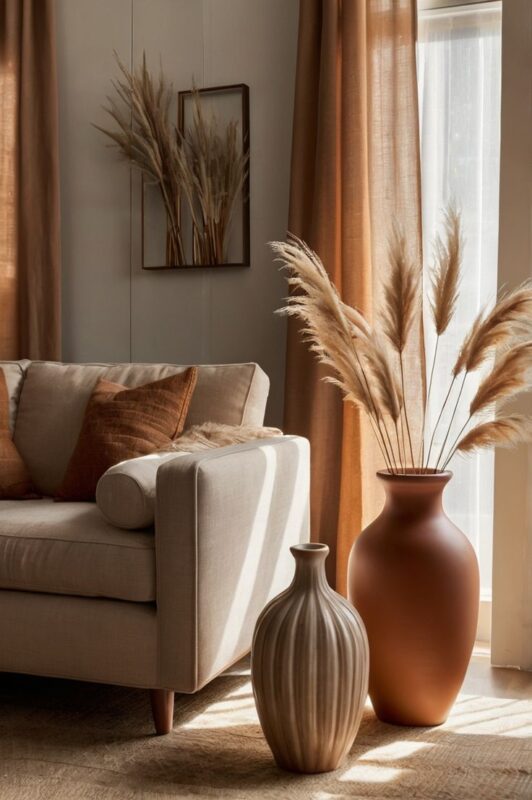 اکسسوری با رنگ بژ در دکوراسیون خانه