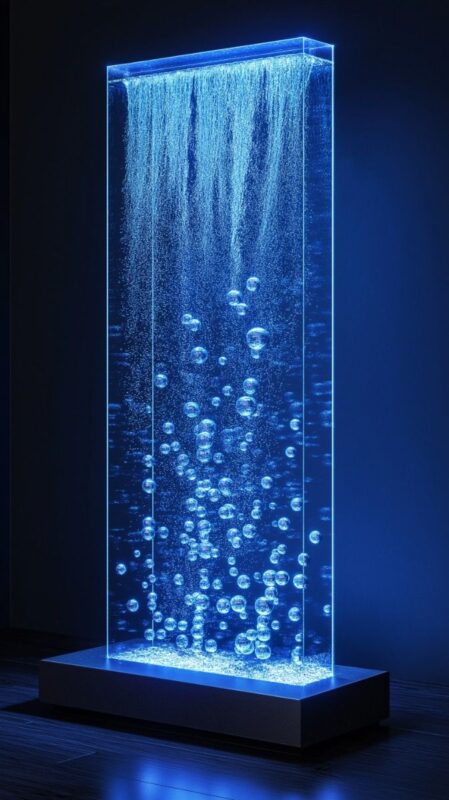 آبنمای شیشه ای ایستاده مشکی