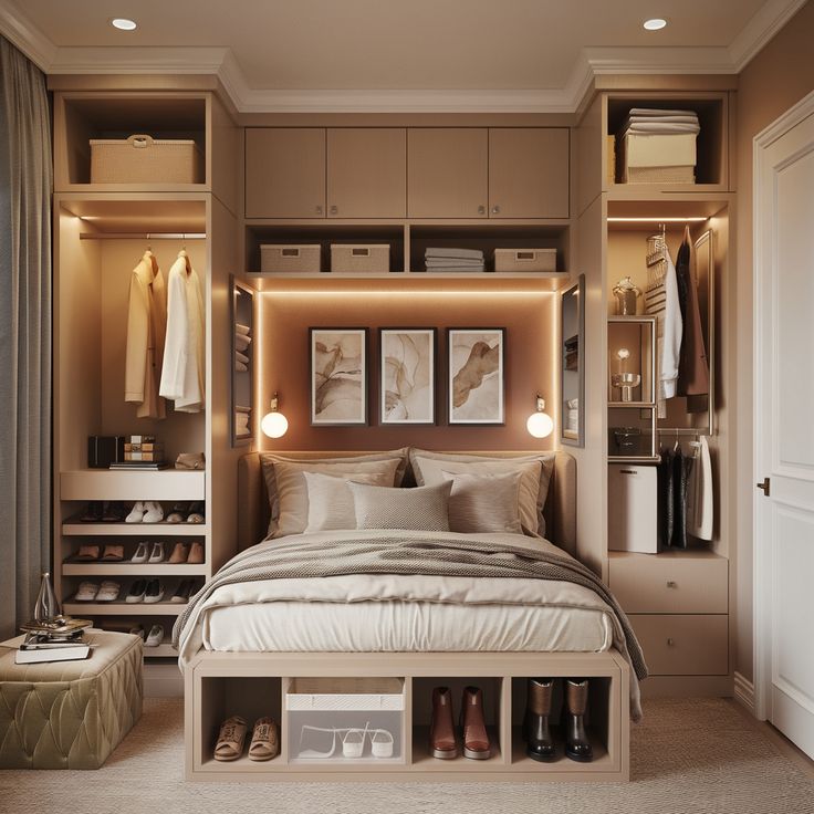 طراحی کمد برای اتاق خواب 12 متری