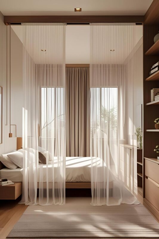 اتاق خواب مینیمال