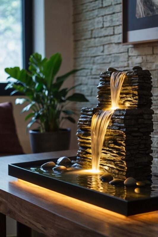 آبنما سنگی نوری