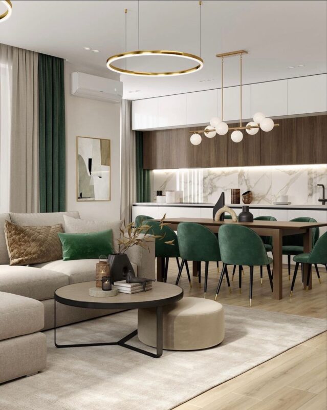 تاثیر رنگ روشن سقف در دلباز به نظر رسیدن خانه کوچک