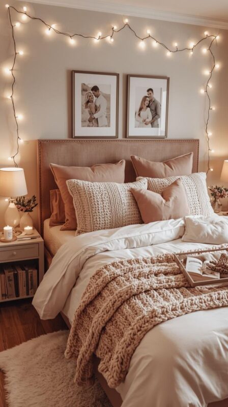 ایده چیدمان رمانتیک برای اتاق خواب 12 متری